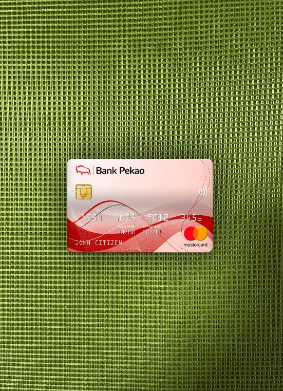 Download Poland Bank Pekao S.A bank mastercard photolook front Photoshop template